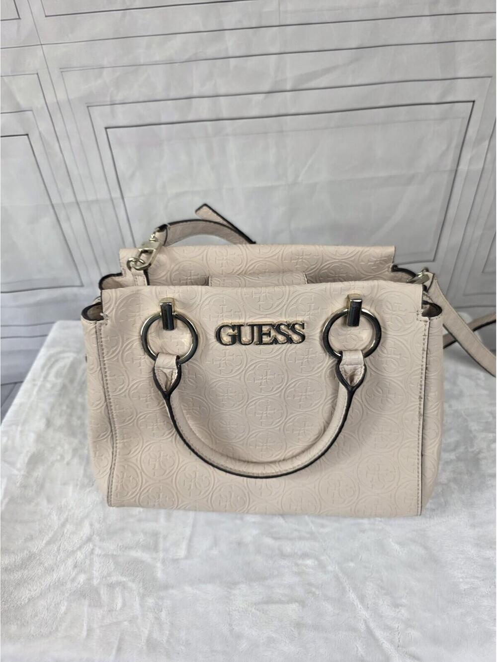 Guess Heritage Pop Girlfriend Satchel In Toupe Y2K 80s Style